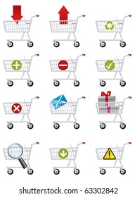 Shopping cart icons