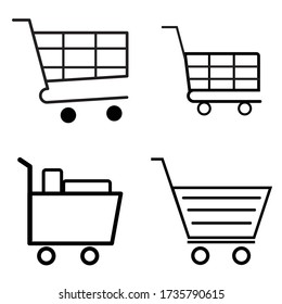 Shopping Cart Icons Flat Icons