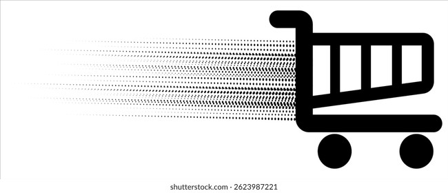 Shopping cart icons set. Shopping basket icon collection. Shopping cart line and flat icon. Internet shop symbol