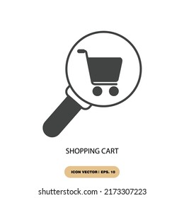 shopping cart icons  symbol vector elements for infographic web