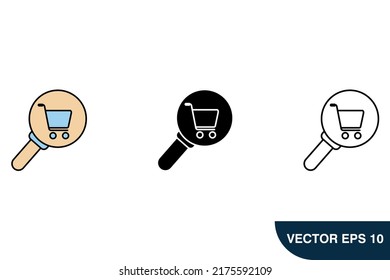 shopping cart icons  symbol vector elements for infographic web