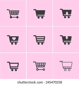 shopping cart icon.Set.