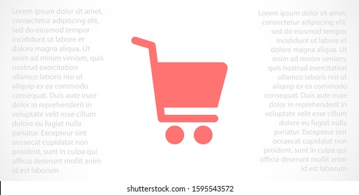 Shopping cart icon.Shopping cart Thin line design icon. Shopping cart simple icon illustration vector.Shopping chart vector icon