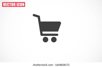 Shopping cart icon.Shopping cart Thin line design icon. Shopping cart simple icon illustration vector.Shopping chart vector icon