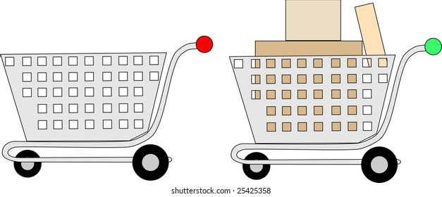 shopping cart icon.Vector