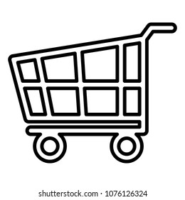 shopping cart isolated icon