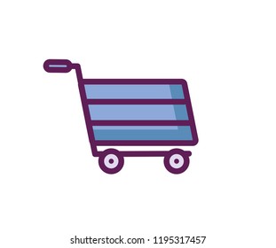 shopping cart isolated icon