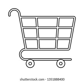 shopping cart isolated icon