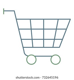 shopping cart isolated icon