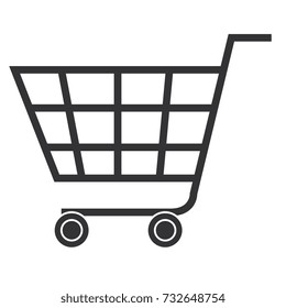 shopping cart isolated icon