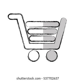 shopping cart isolated icon vector illustration design