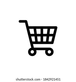 Shopping cart isolated sign symbol vector illustration - symbol for web site Computer and mobile vector