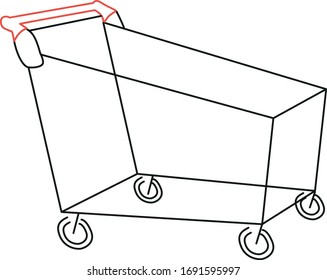 un vehículo de compra aislado vector
