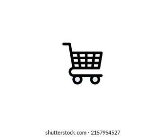 Shopping Cart isolated vector illustration icon. Shopping Cart emoji illustration icon svg