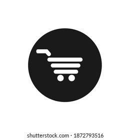 Shopping cart line art icon for apps and websites
