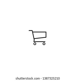Shopping cart line icon 1