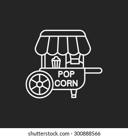 shopping cart line icon