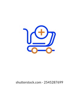 Shopping cart line icon. linear style sign for mobile concept and web design. Outline vector icon.