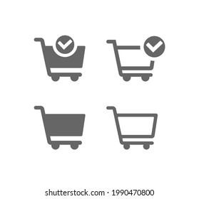 Shopping cart line icon. Supermarket, discount, e-commerce
