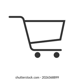 ilustración vectorial de la línea de carrito de compras