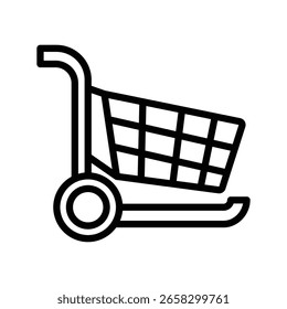 Shopping Cart line icon , vector, pixel perfect, illustrator file 