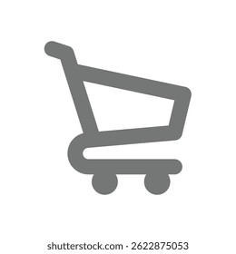 Shopping cart line vector icon. Online store, buying symbol.