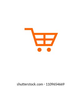 shopping cart line vector minimalistic icon