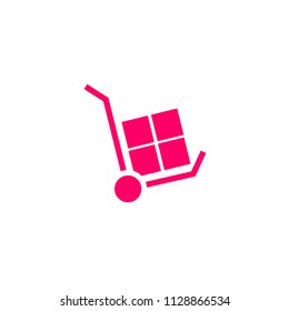 shopping cart line vector minimalistic icon