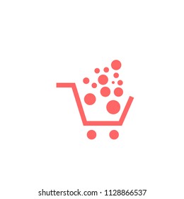 shopping cart line vector minimalistic icon