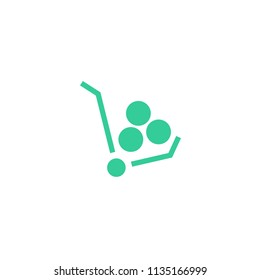 shopping cart line vector minimalistic icon