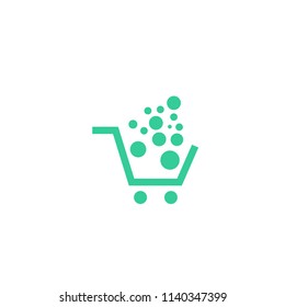 shopping cart line vector minimalistic icon