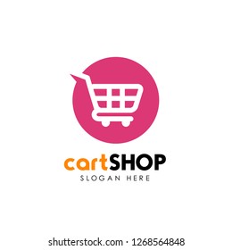 shopping cart logo design. cart icon design