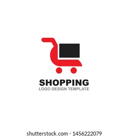 Shopping cart logo design icon vector template