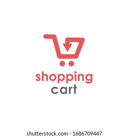 Shopping Cart logo design vector