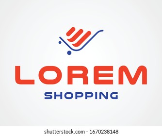 Shopping Cart Logo, E Shopping, Character E