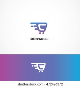 Shopping Cart Logo Icon, Illustration