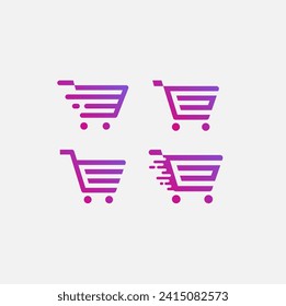 shopping cart Logo for a Modern Ai Powered Checkout Software 