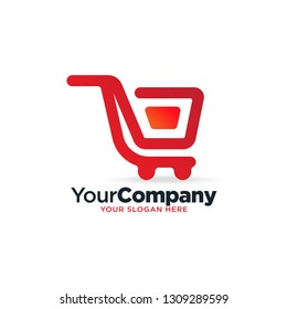 shopping cart logo template