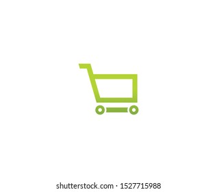 Shopping cart logo vector design 