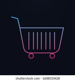 Shopping cart nolan icon. Simple thin line, outline vector of shopping icons for ui and ux, website or mobile application