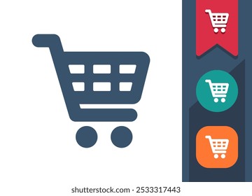Shopping Cart, Online Shopping, Ecommerce Icon. Professional, pixel perfect icon. EPS 10 format.