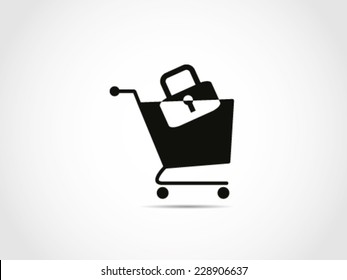 Shopping Cart Padlock Security