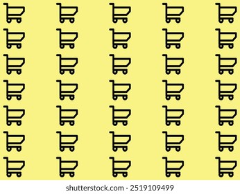 shopping cart pattern background element design