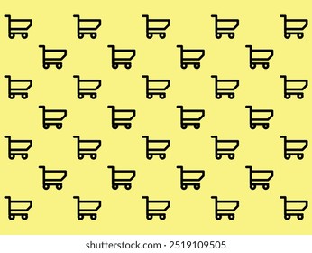 shopping cart pattern background element design