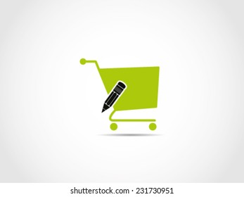 Shopping Cart Pencil