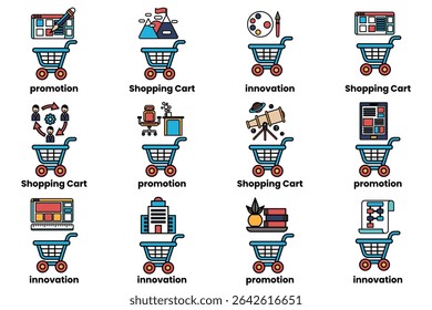Shopping cart with a person in it. The cart is blue and has wheels. The person is holding a book