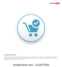 Shopping Cart and plus Sign Hexa White Background icon template - vector icon