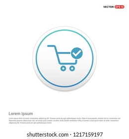 Shopping Cart and plus Sign Hexa White Background icon template - Free vector icon