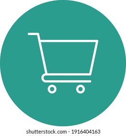 Shopping cart, cart, purchase Icon vector image. Can be used for phone and tablet. Suitable for mobile apps, web apps and print media.