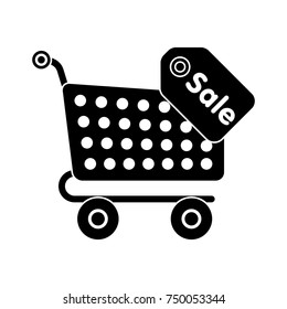 shopping cart saling icon